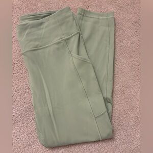 Lululemon Sage Green Leggings with Pockets
